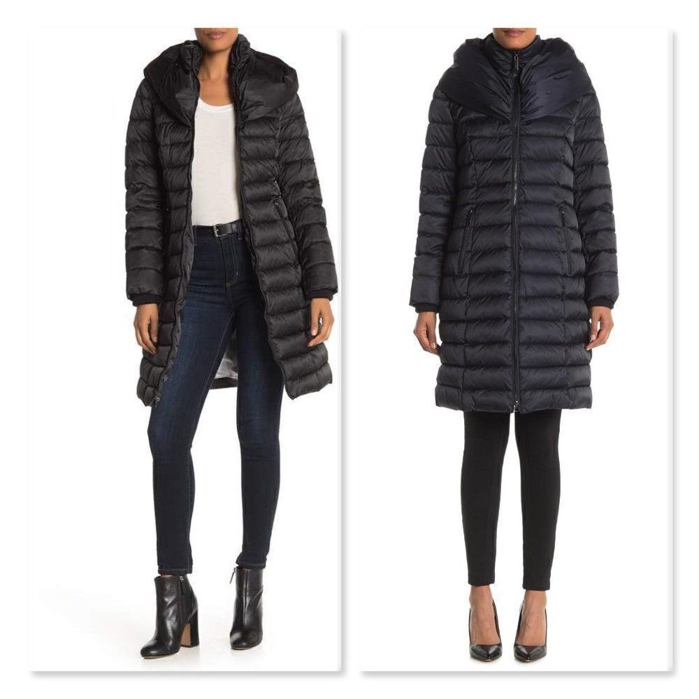 Laundry By Shelli Segal Faux Fur Pocket Lined Coat